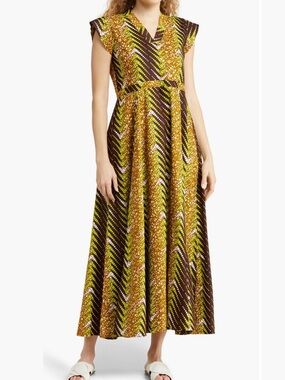 The Oula Company cap sleeve V-neck maxi dress